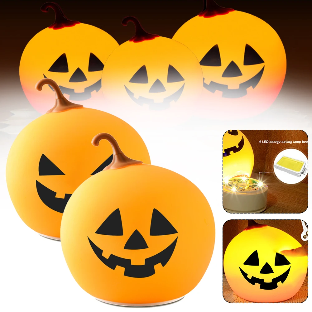 

LED Lantern Halloween Holiday Lights Mini Pumpkin Lamp Night Light for Halloween Kids Gifts Home Room Decoration Garland Decor