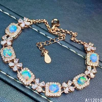 kjjeaxcmy fine jewelry 925 sterling silver inlaid opal fashion womans new hand bracelet support test