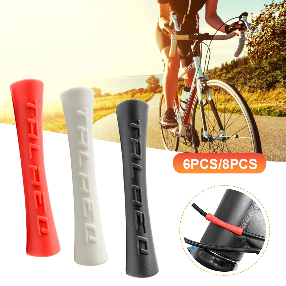 

6/8pcs MTB Bicycle Brake Shift Cable Guard Anti-Friction Anti-rubbing Road Bike Cycling Frame Protector Tubes Protective Cover
