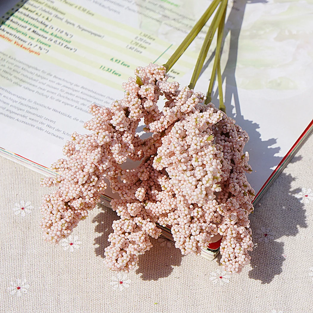 

Simulation bouquet Artificial Vanilla Mini Foam Berry Spike Fake flower