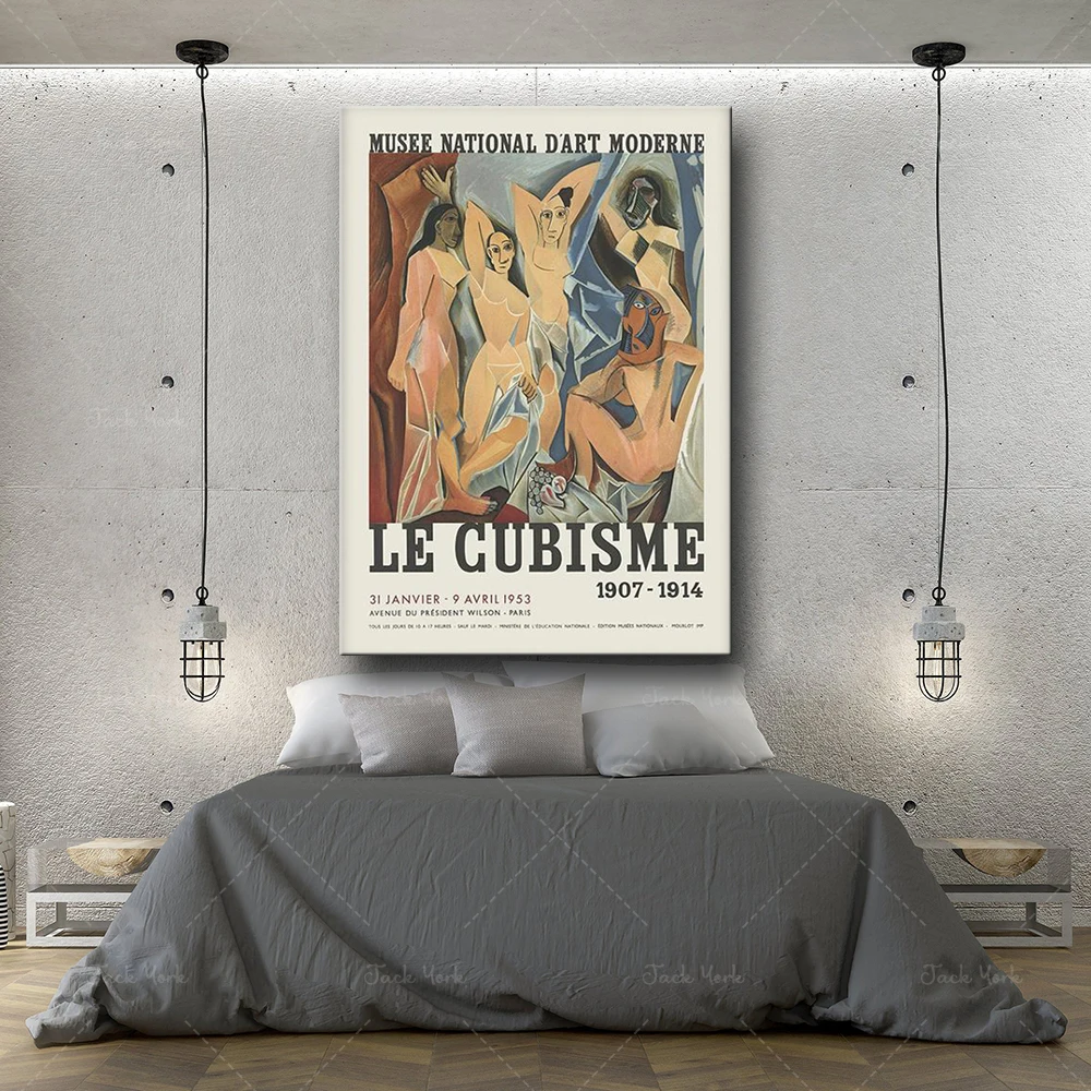 

Pablo Picasso Cubism poster, Art Exhibition print, Museum exhibition Art, Picasso print, Art Museum printarc Chagall