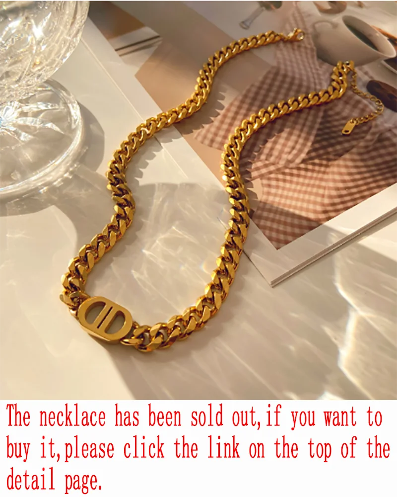 

Ожерелье-чокер женское из нержавеющей стали с буквой D