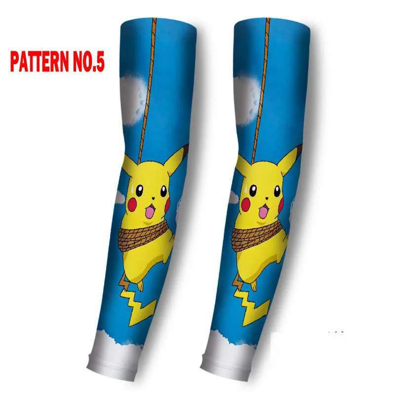 10 узоров ледяная ткань унисекс мультфильм &quotПокемон-Пикачу&quot Печать манга