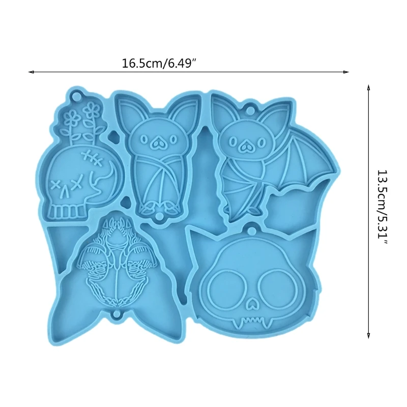 

Bat Animal Series Keychain Earrings Epoxy Resin Mold DIY Crafts Dangle Jewelry Necklace Pendant Casting Silicone Mould