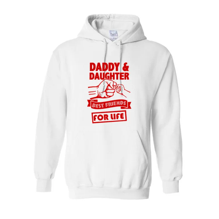 Папа и дочь лучшие друзья для жизни мужская одежда с капюшоном Harajuku Хип-хоп