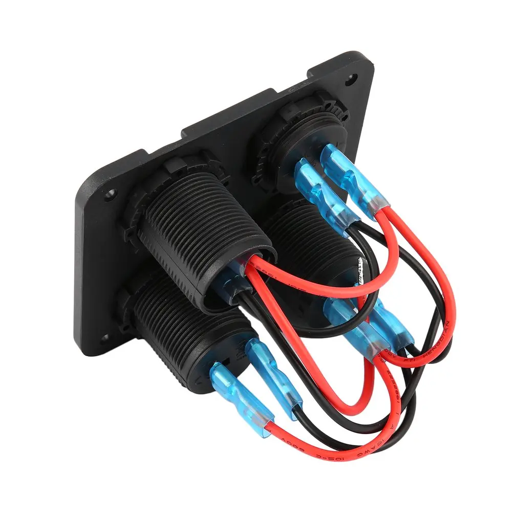 Автомобильное зарядное устройство с двумя USB-портами + светодиодный вольтметр