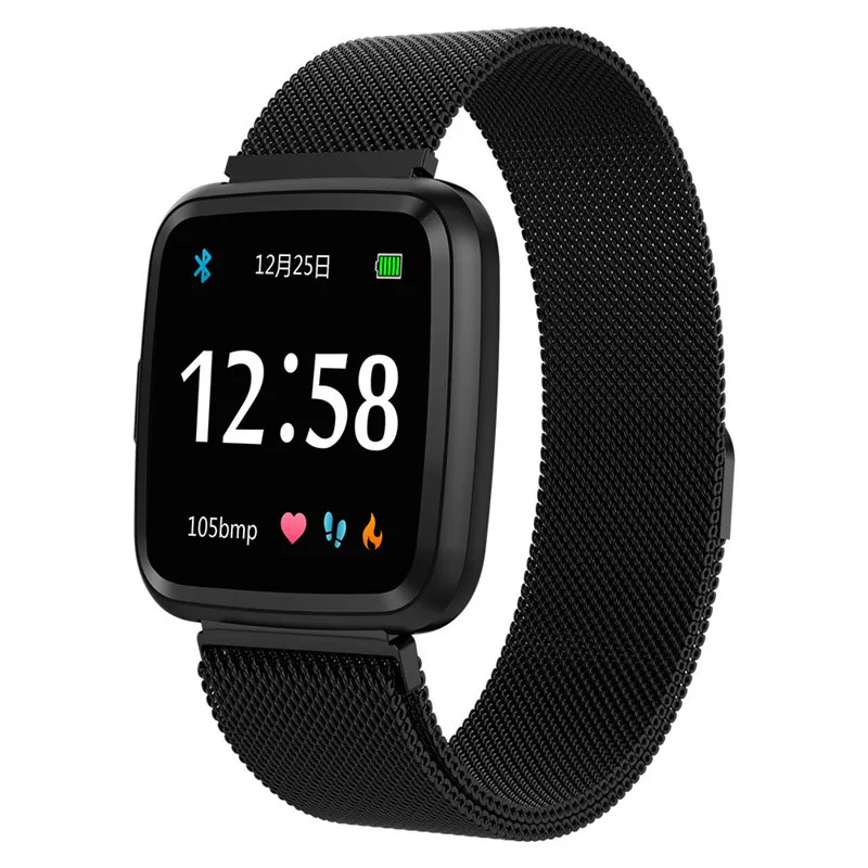 CY7 PRO Смарт часы полный экран сенсорный IP67 Водонепроницаемый Bluetooth Спорт фитнес трекер для мужчин Smartwatch для IOS Android телефон D7 - Цвет: Черный