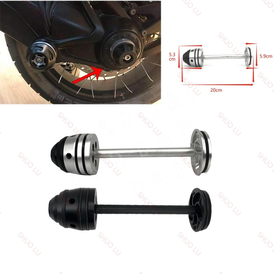 

For BMW R1200RT R1200RS R1200R R1200 RT RS R R1200S 2014-2018 Motorcycle Refit Rear Wheel Fork Axle Sliders Cap Crash Protector