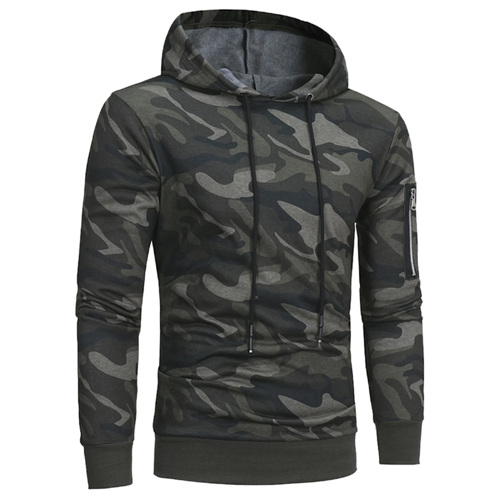 Зимний мужской спортивный Камуфляжный Свитшот пуловер Толстовка 2019 | Мужская