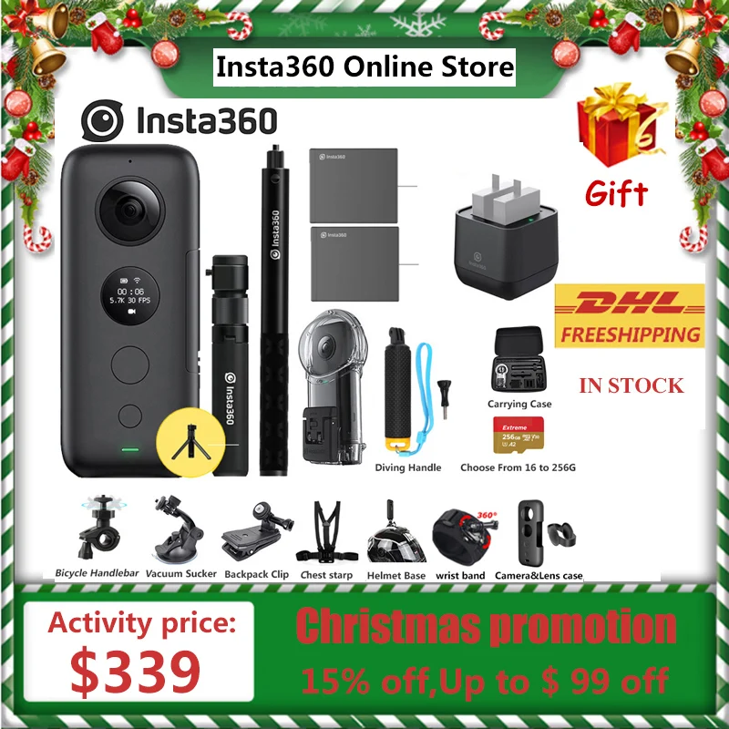 Insta360 one x 5,7 K 18MP Спортивная Экшн-камера для iPhone Android Insta 360 ONE X зарядное устройство время пули