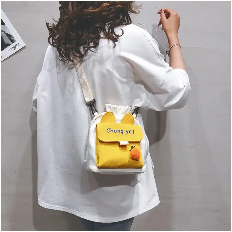 

Women Shoulder Bags Handbags 2021 New Fashion Female Canvas Messenger Bags School Students Crossbody Bags for Teenage Girls