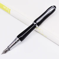duke metal calligraphy fountain pen bent nib black blue white ink pen unique design for painting business office writing pen