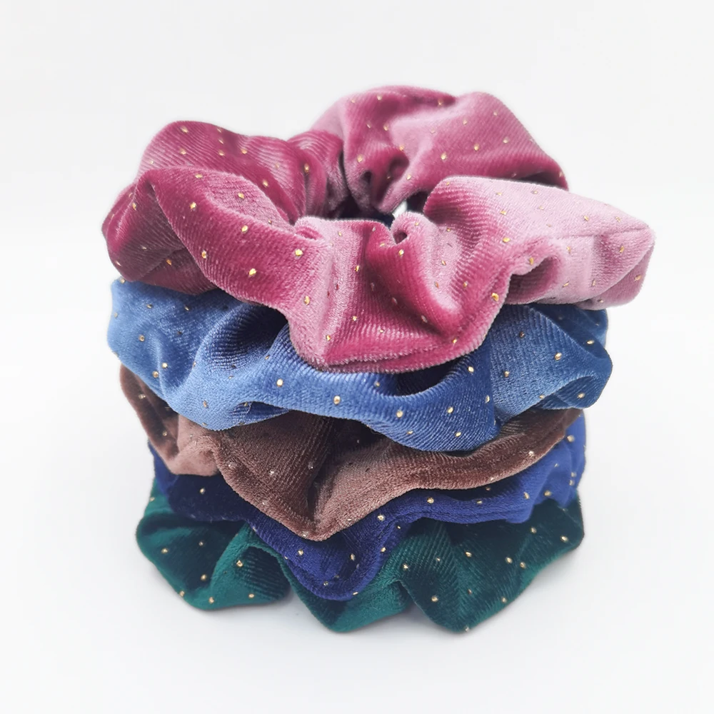 hair clip ins 5PCS/Set Velvet Scrunchies Elastic Rubber Hair Bands Women Girls Soft Solid Headbands Ponytail Holder Hair Rope Tie Accessories hair ties for women