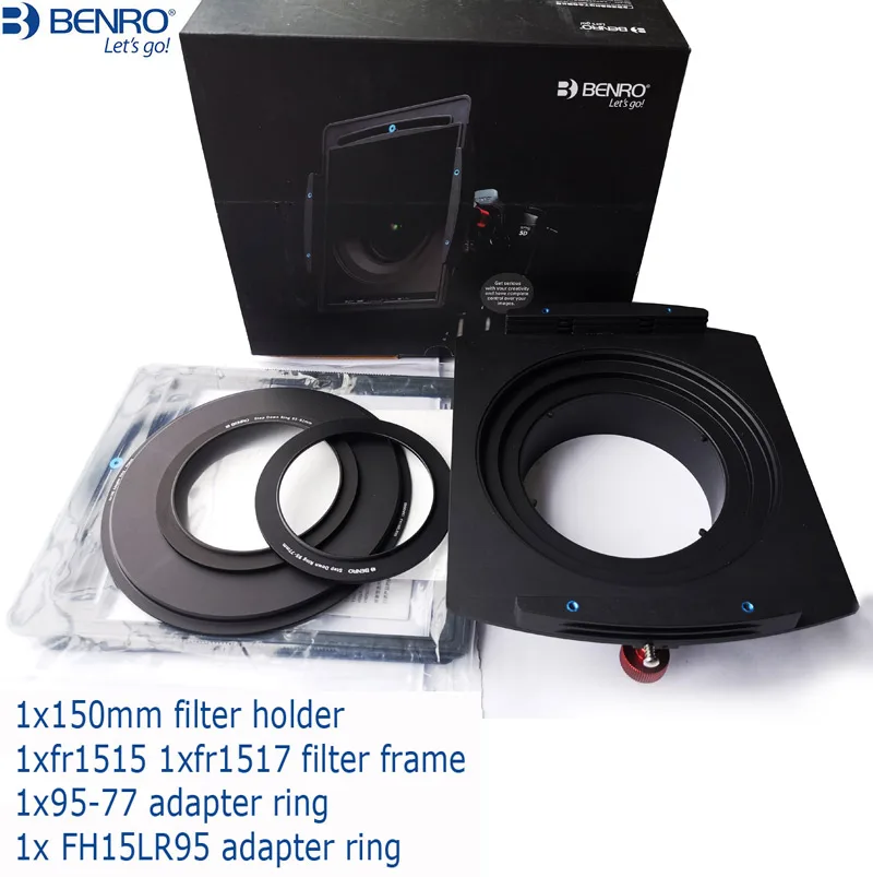 

Benro FH150M2 FH150M2E2 Square GND Filter Holder Rectangular Brackets for Sony FE 12-24mm f/2.8 GM lens