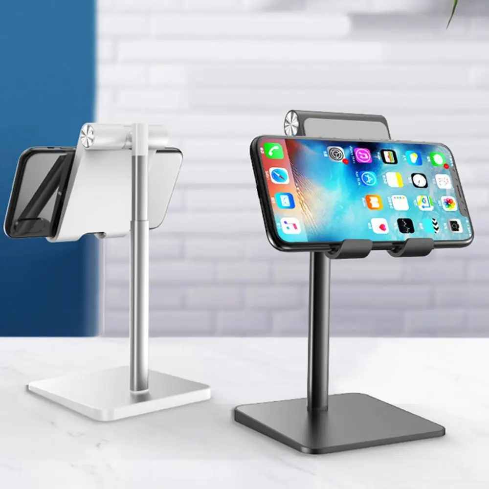 

Aluminum Alloy Anti-slip Adjustable Retractable Desktop Phone Tablet Holder Car Selfie Mount Bracket Tablet Stands Accessories