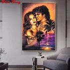 Алмазная живопись пар море абстрактное искусство мозаика полная квадратная круглая Diy 5D Стразы Вышивка крестиком ручная работа домашний декор