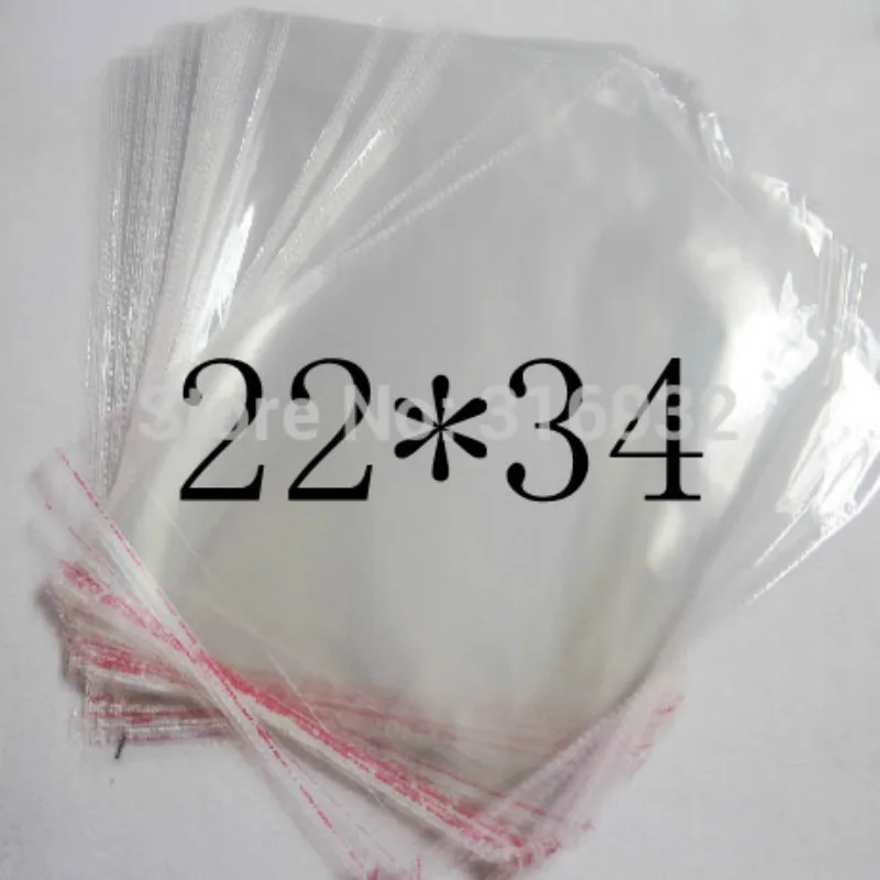 Прозрачный из целлофана с застежкой/БОПП/полиэтиленовый пакет 22*34 см прозрачный