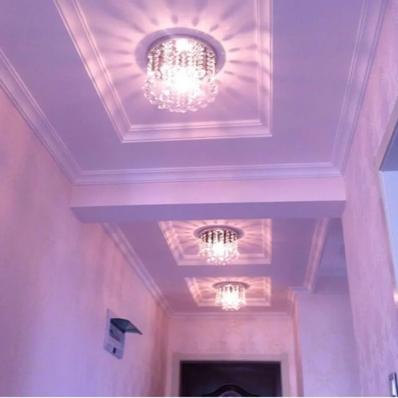 Потолочная хрустальная лампа E14 для гостиной фойе светильник освещение