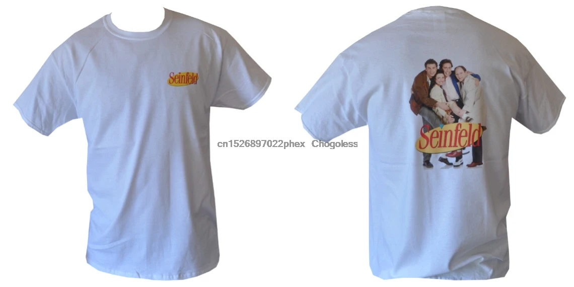 Футболка SEINFELD мужская белая все размеры от S до 3XL|Мужские футболки| |