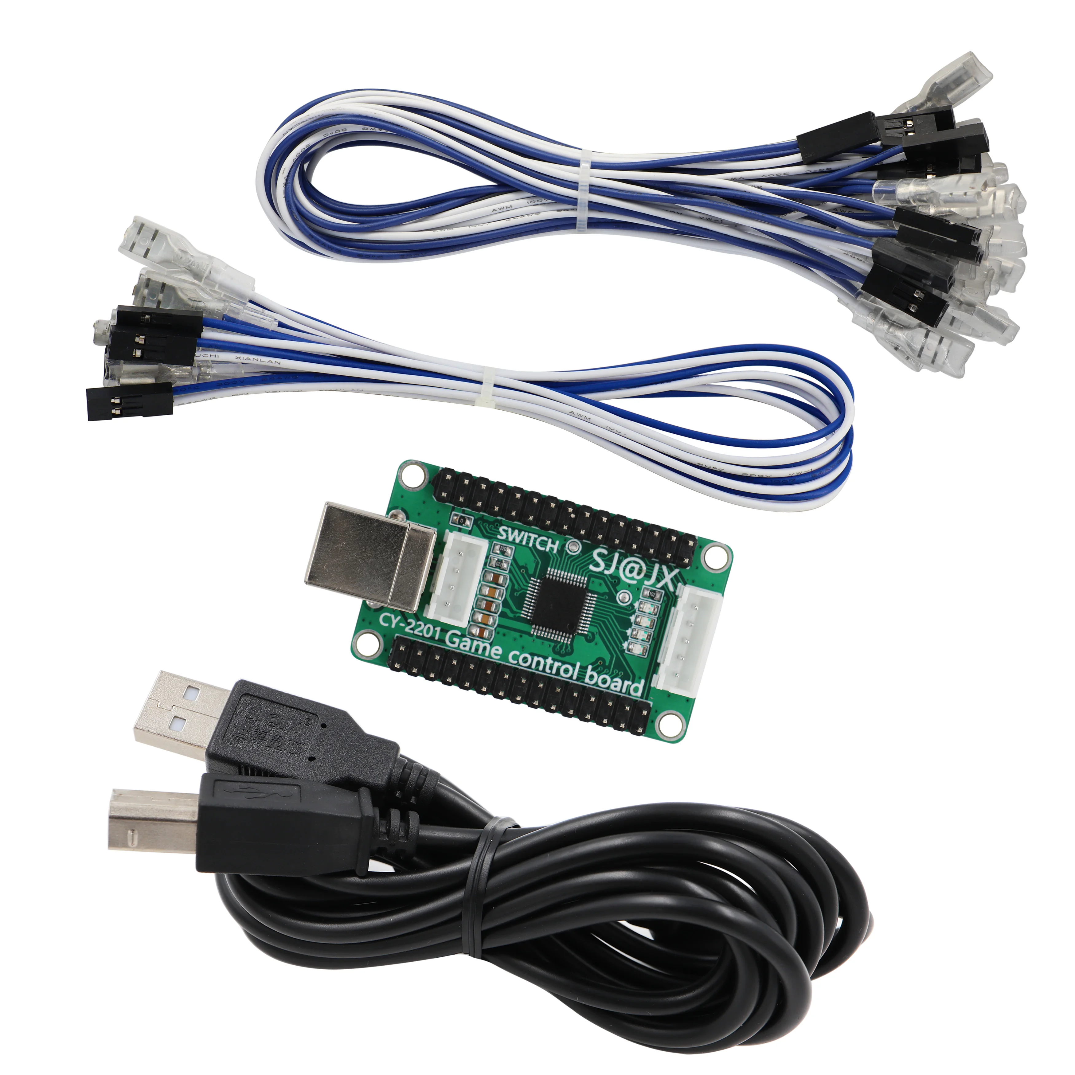 USB энкодер SJ @ JX для аркадных игр плата с нулевой задержкой джойстик контроллер