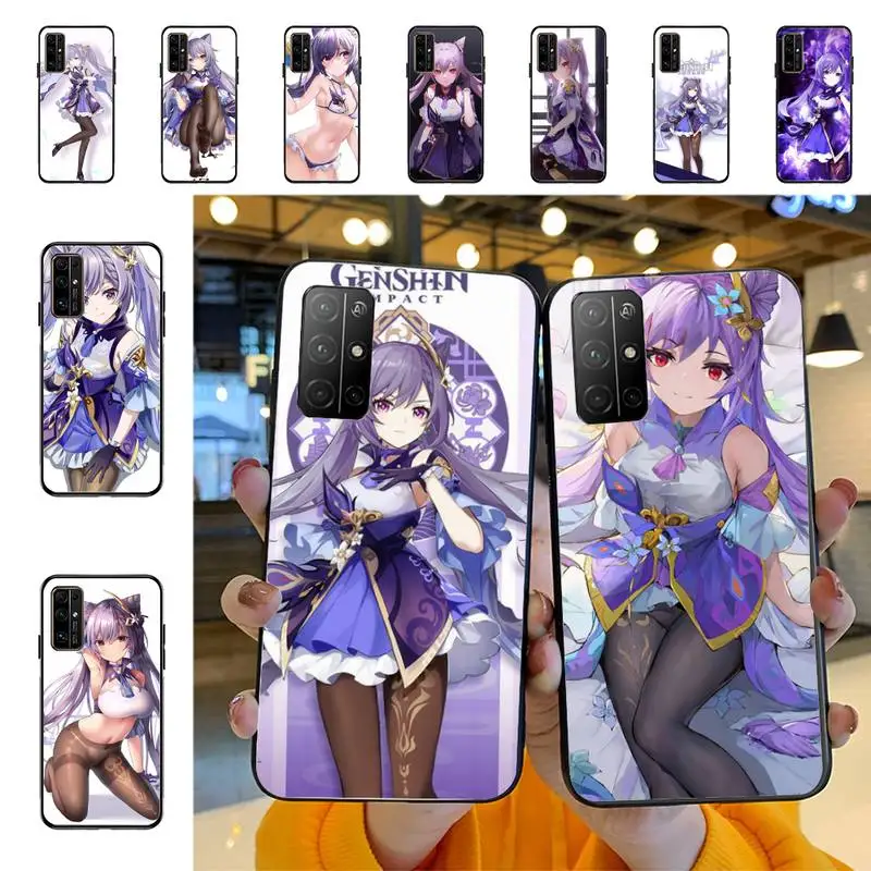 

YNDFCNB genshin impact keqing Phone Case for Huawei Honor 8 x 9 10 20 V 30 pro 10 20 lite 7A 9lite case