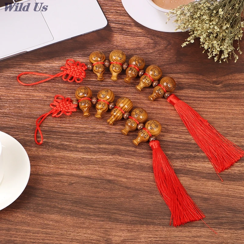 

1 Pc Lucky Charm Chinese Knot Ancient Gourd Pendant Car Accessories Decoration