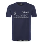 Мужская хлопковая футболка с принтом, новая стильная архитектурная футболка, Мужская забавная персонализированная футболка из хлопка
