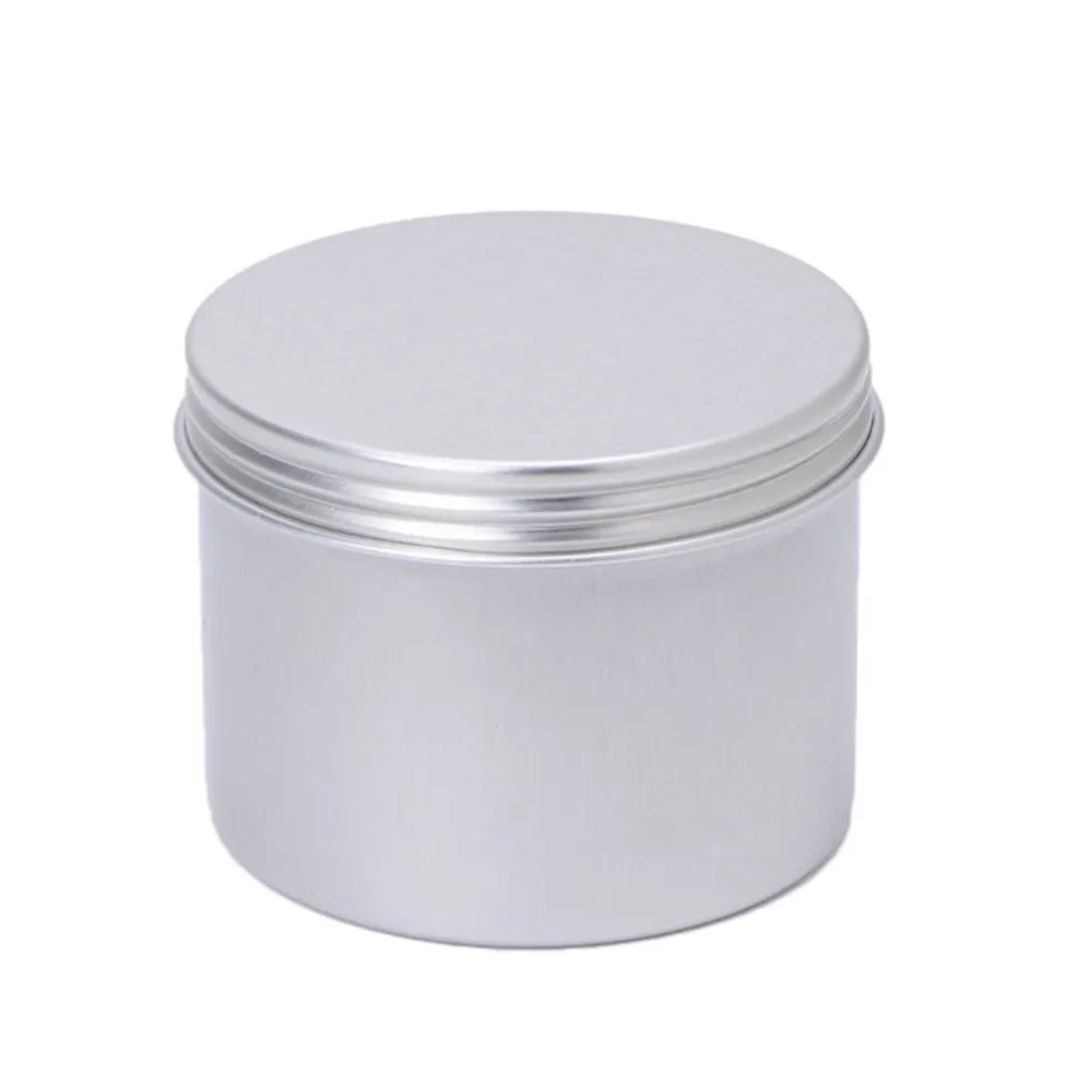 

180ml Portable Small Tin Packing Box Refillable Containers Silver Round Aluminum Cosmetic Cream Sample Diy Cream Cosmetic Box