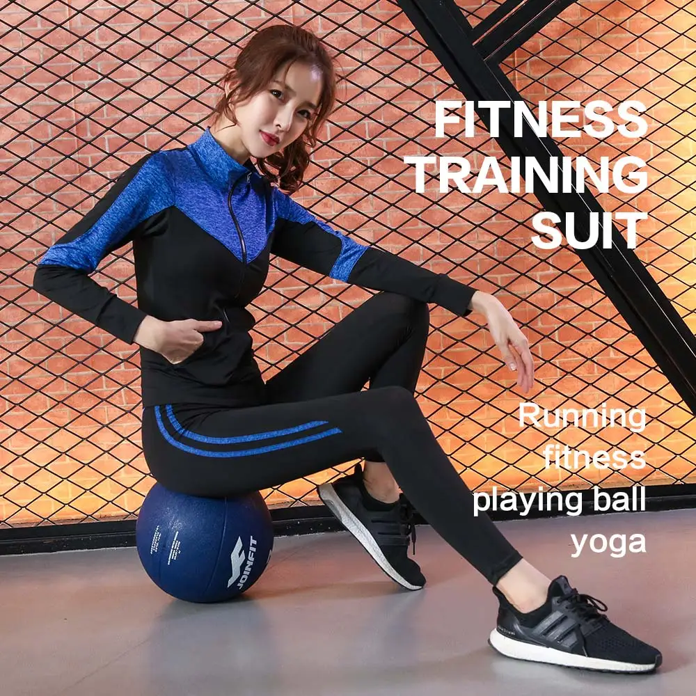 Women's Yoga Set Running Sportswear Woman Quick Dry Gym Clothes Leggings + Bra + Jacket Fitness Legging Workout Yoga Suit