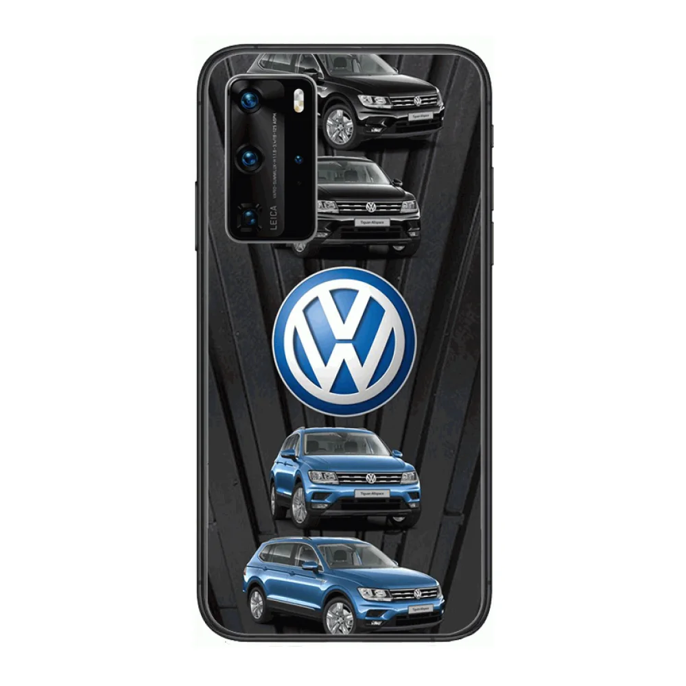 

HD Volkswagen Luxury Phone Case For Huawei P 40 30 20 10 Lite Smart Z Pro Black Etui Coque Painting Hoesjes comic fashio