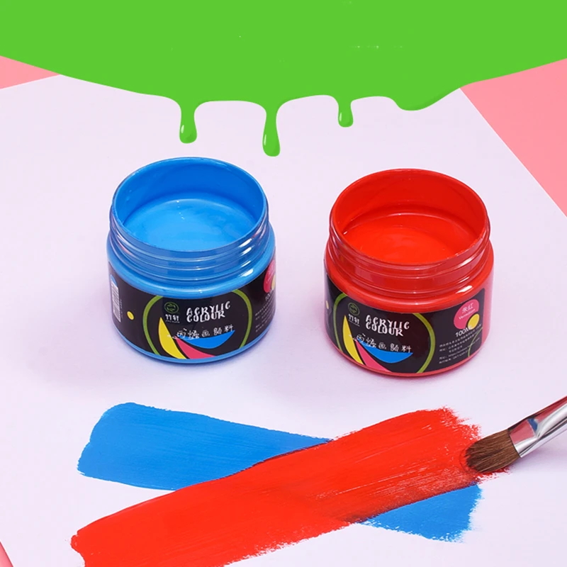 

Professional Acrylic Paint Waterproof Beginner Painted Wall Painting Textile Hand Painted Paint Art Supplies Watercolor Paint