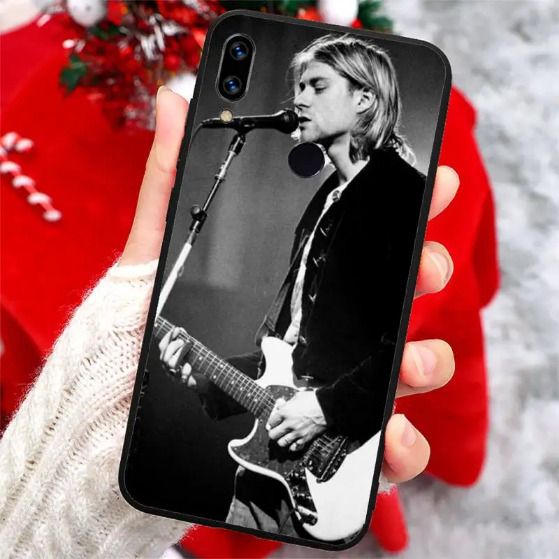

Nirvana Rock Band Kurt Cobain high quality Phone Case shell For Xiaomi Redmi note 7 8 9 t k30 max3 9 s 10 pro lite