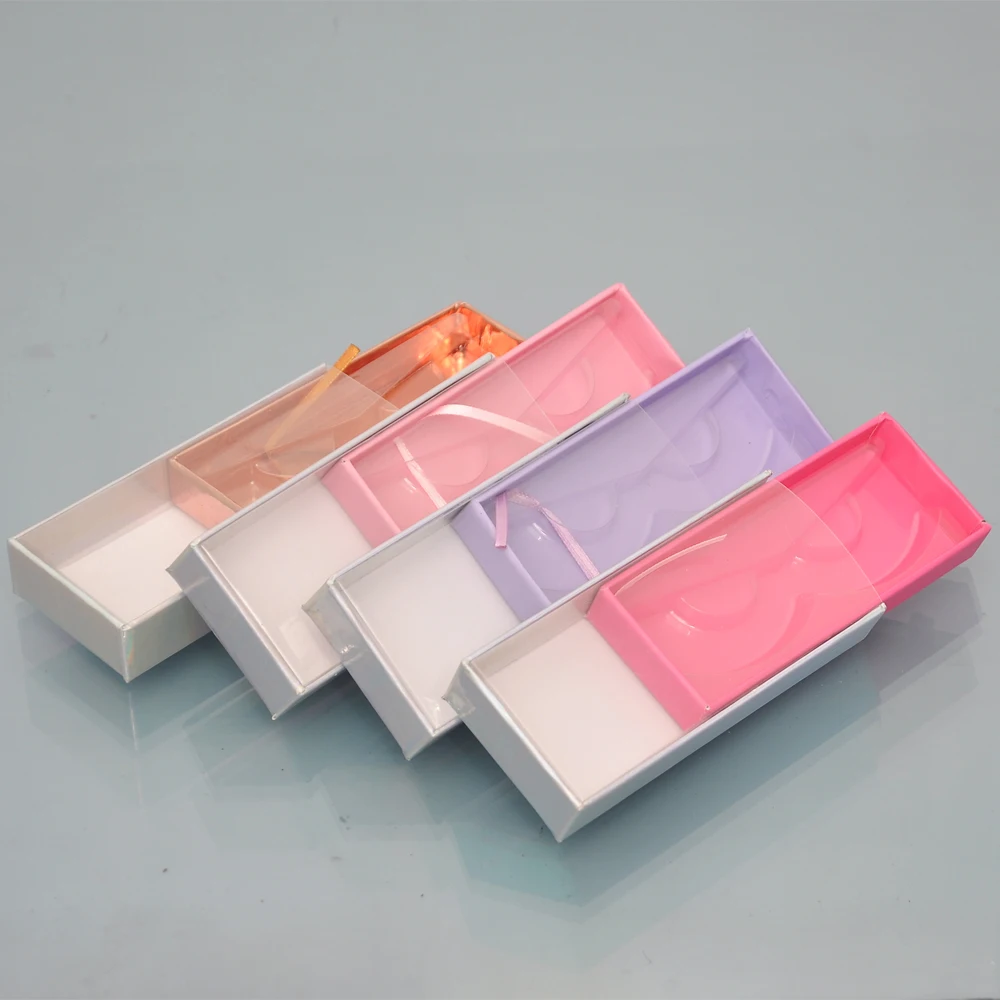 100/pack wholesale eyelash packaging box lash boxes custom logo faux cils mink false lashes strip case empty lots bulk | Красота и
