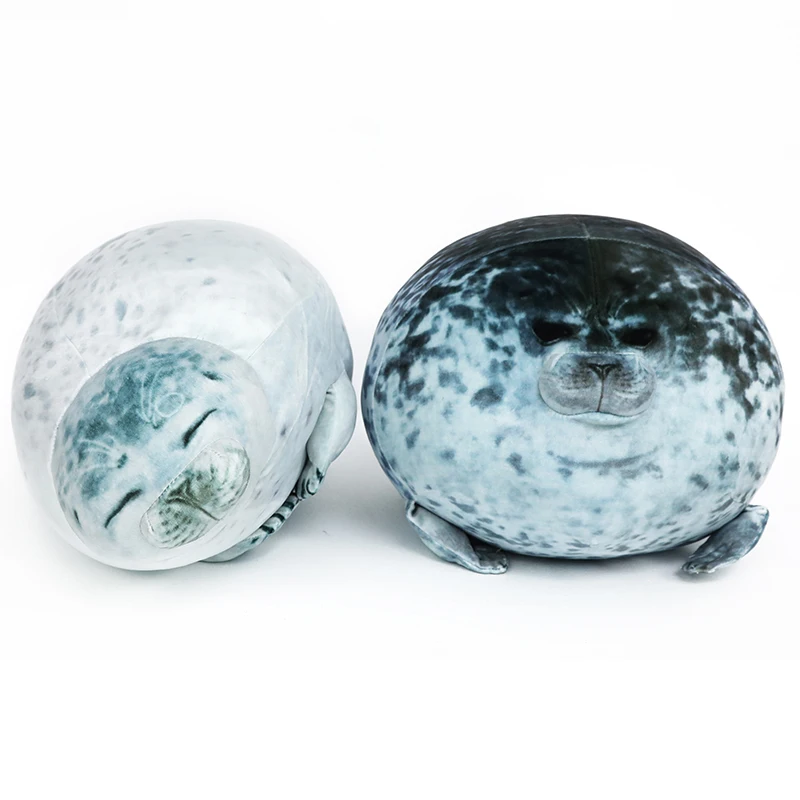 

30cm 40cm 60cm 80cm Cute Seal Plush Toy Lifelike Stuffed Marine Life Seal Soft Doll Simulation Seal Pillow Kids Toys Baby Gift