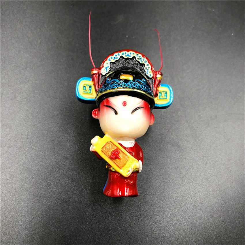 Креативные китайские наклейки на холодильник из смолы магнитные декоративные 3D