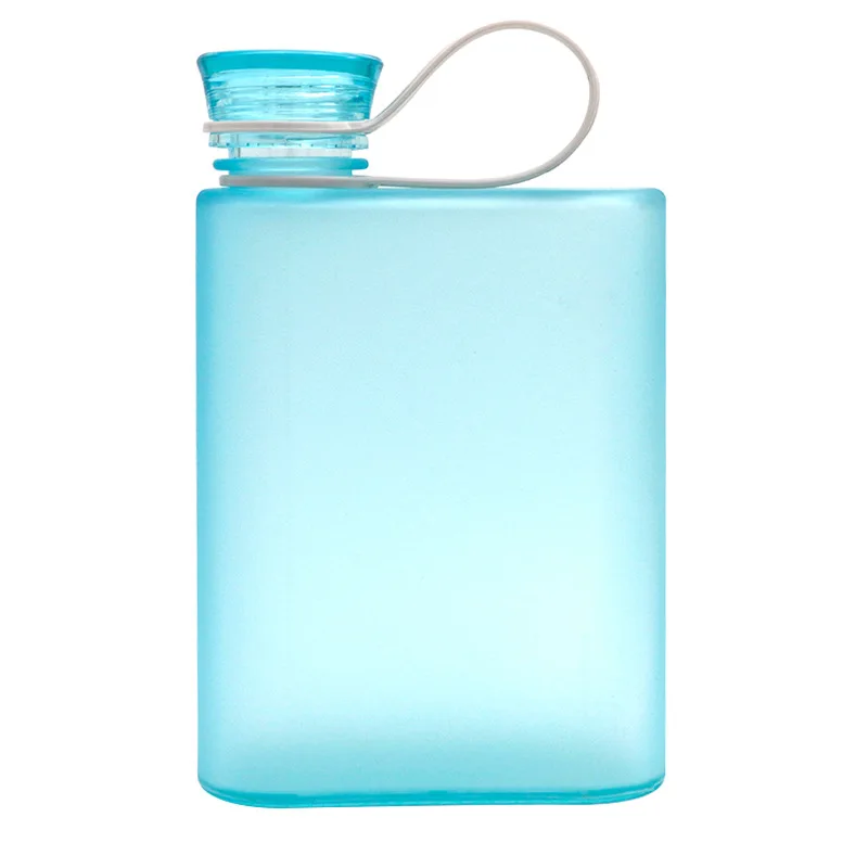 380ml Creative Matte Flat Plastic Water Bottle New A5 Ring Outdoor Sports Portable Bottles Notebook Kettle Wine for Man | Дом и сад