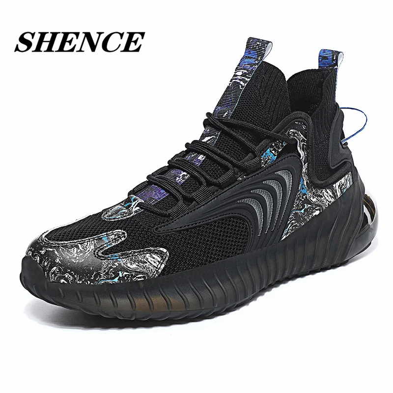 

SHENCE Summer Lightweight Casual Men's Sports Soft Comfort Men Sneakers Stylish Youth Walking Breathable Non-slip Fitness Shoes