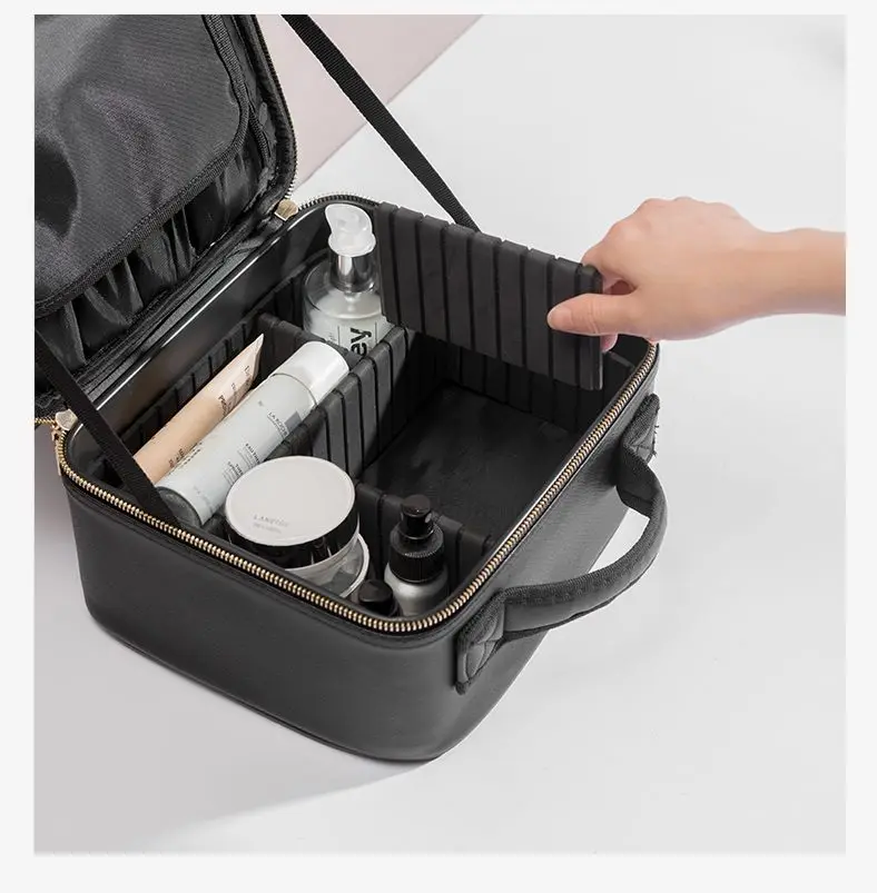 2020New органайзер для профессионального макияжа косметичка Bolso Mujer косметичка PU большой емкости чехол для хранения Чемодан с множеством отсеков