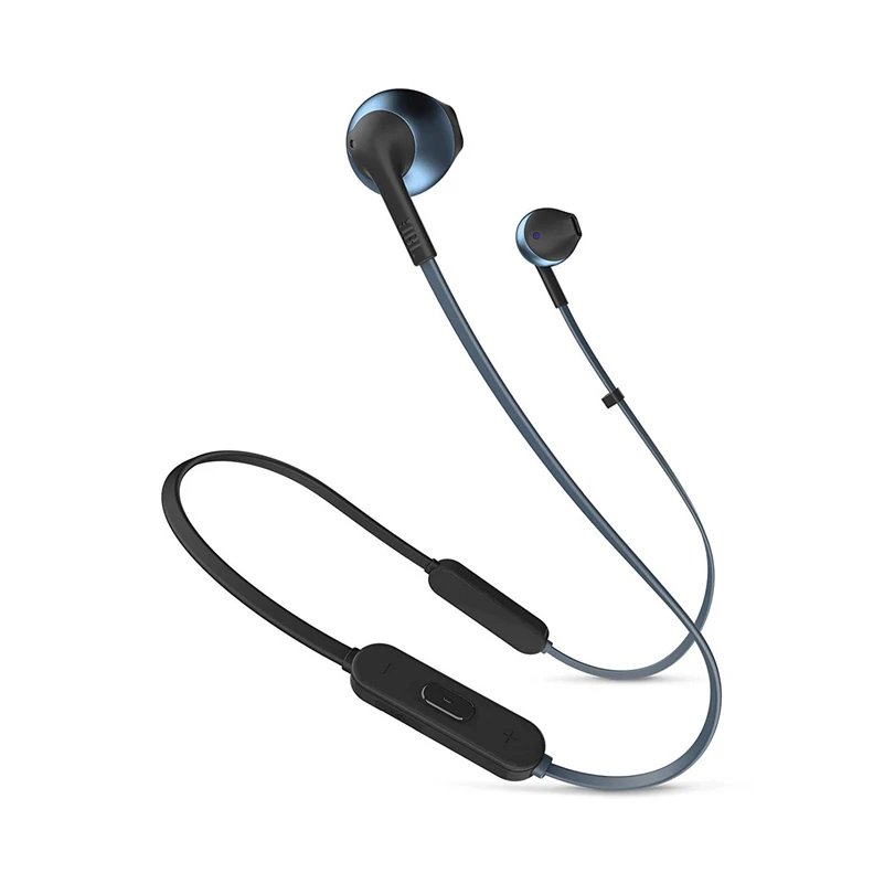 Blue JBL 205BT Bluetooth Беспроводные спортивные наушники динамические ушные крючки Fone наушники JBL гарнитура для спорта Audifonos наушники - Цвет: Blue