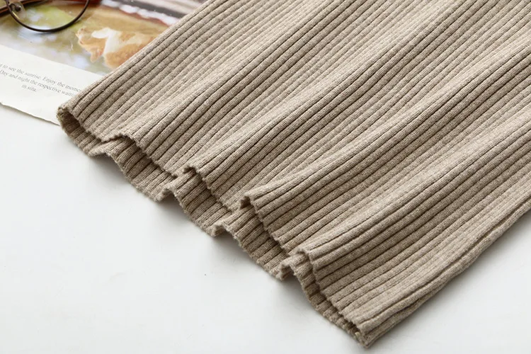 

V-neck Sweater Women Plus Size Casual Long Sleeve Slim Skinny Sweater Pullovers KKFY4994