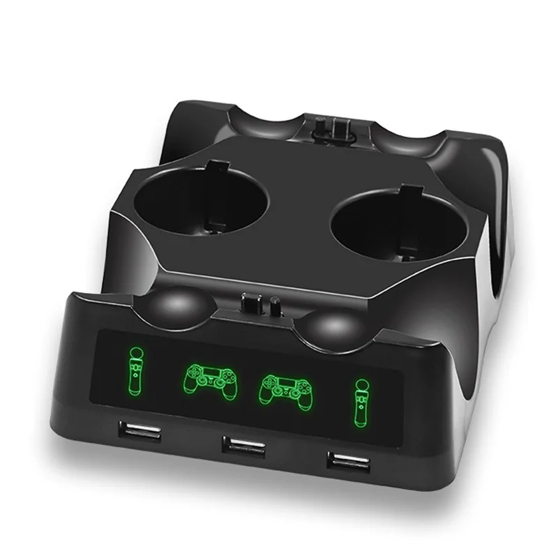 4 в 1 Зарядное устройство для Ps4/Ps Move/Ps Очки виртуальной реальности Vr ручка