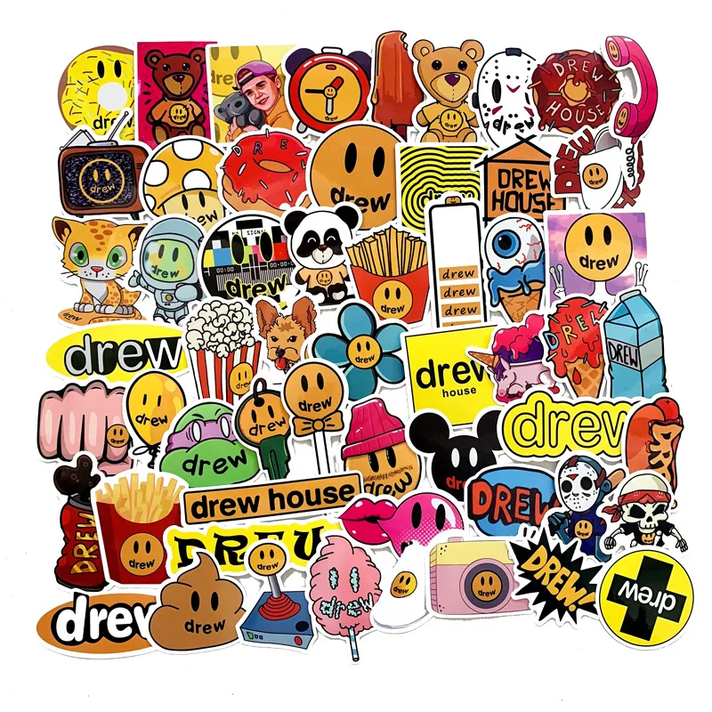 50 шт./компл. стикер для гидрофляги ПК багажа ноутбука мотоцикла|Наклейки на стену|