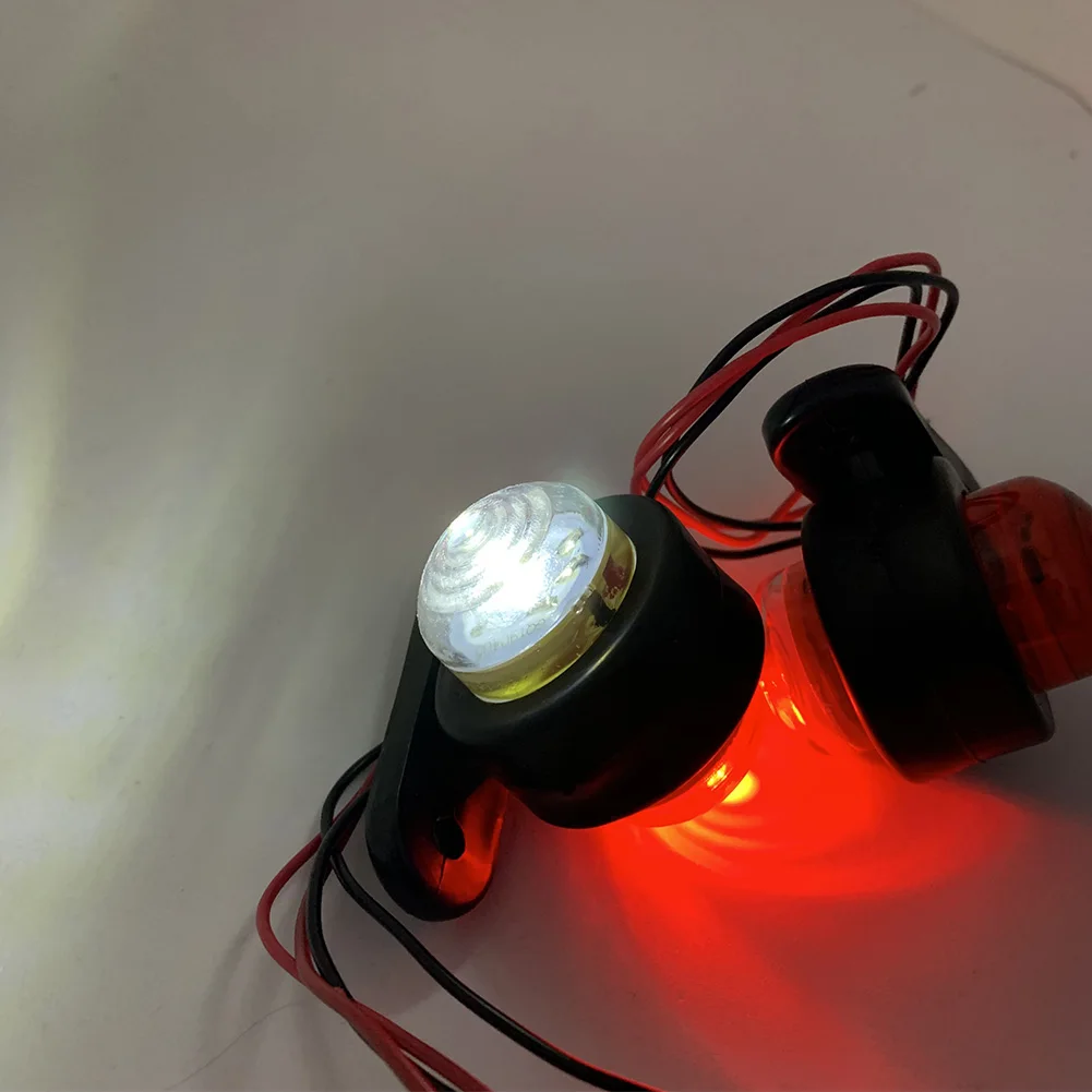 

1pair Warning Turn Signal 6 Led Trailer Truck Universal Durable Side Marker Light 10-30V External Safety Replacement Parts Mini