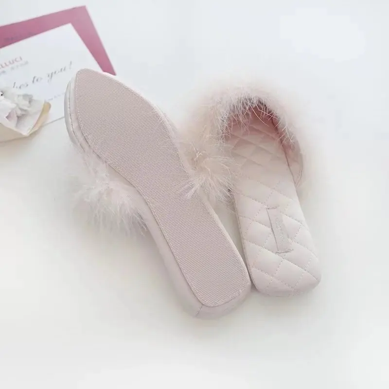 GKTINOO 2022 New Lovely Women Flip Flop Pointed Toe Home Floor Soft Slippers Female Shoes Girls Winter Spring Warm | Обувь