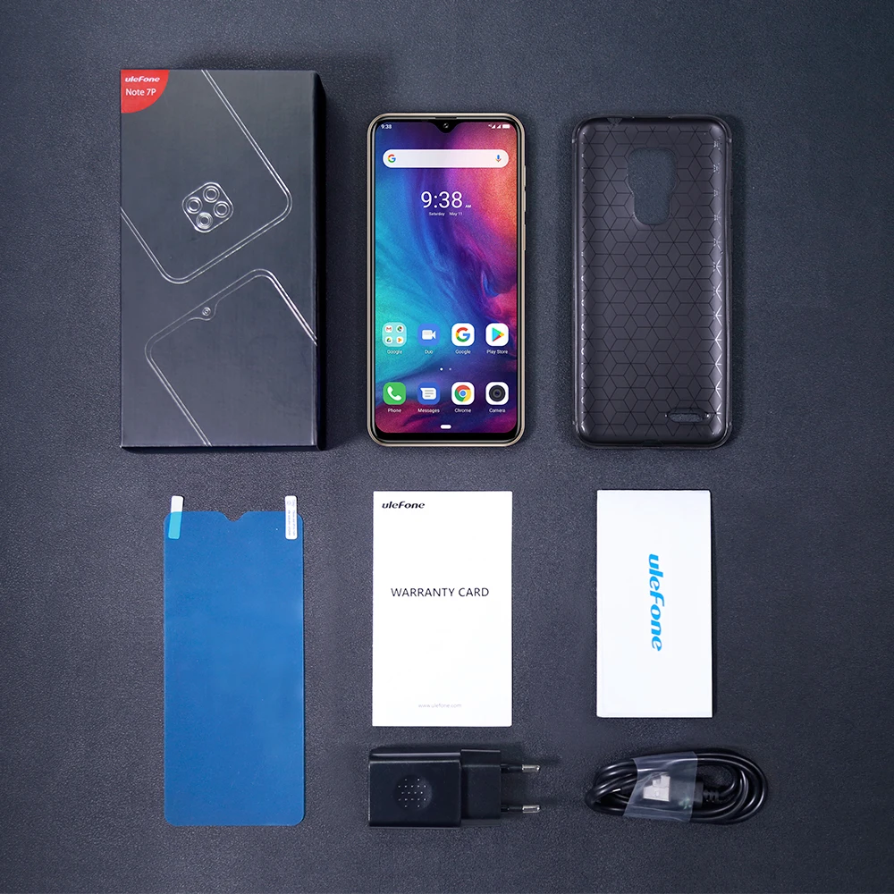 Ulefone Note 7P Android 9.0 6.1&quot Waterdrop Screen 3GB 32GB smartphone 4G band Mobilephone fingerprints Face ID Quad Core 3500mAh |