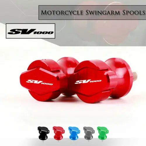 

M8 Motorcycle CNC Aluminum Frame Stands Screws Sliders Swingarm Spools Slider For Suzuki SV1000 SV1000S SV 1000S