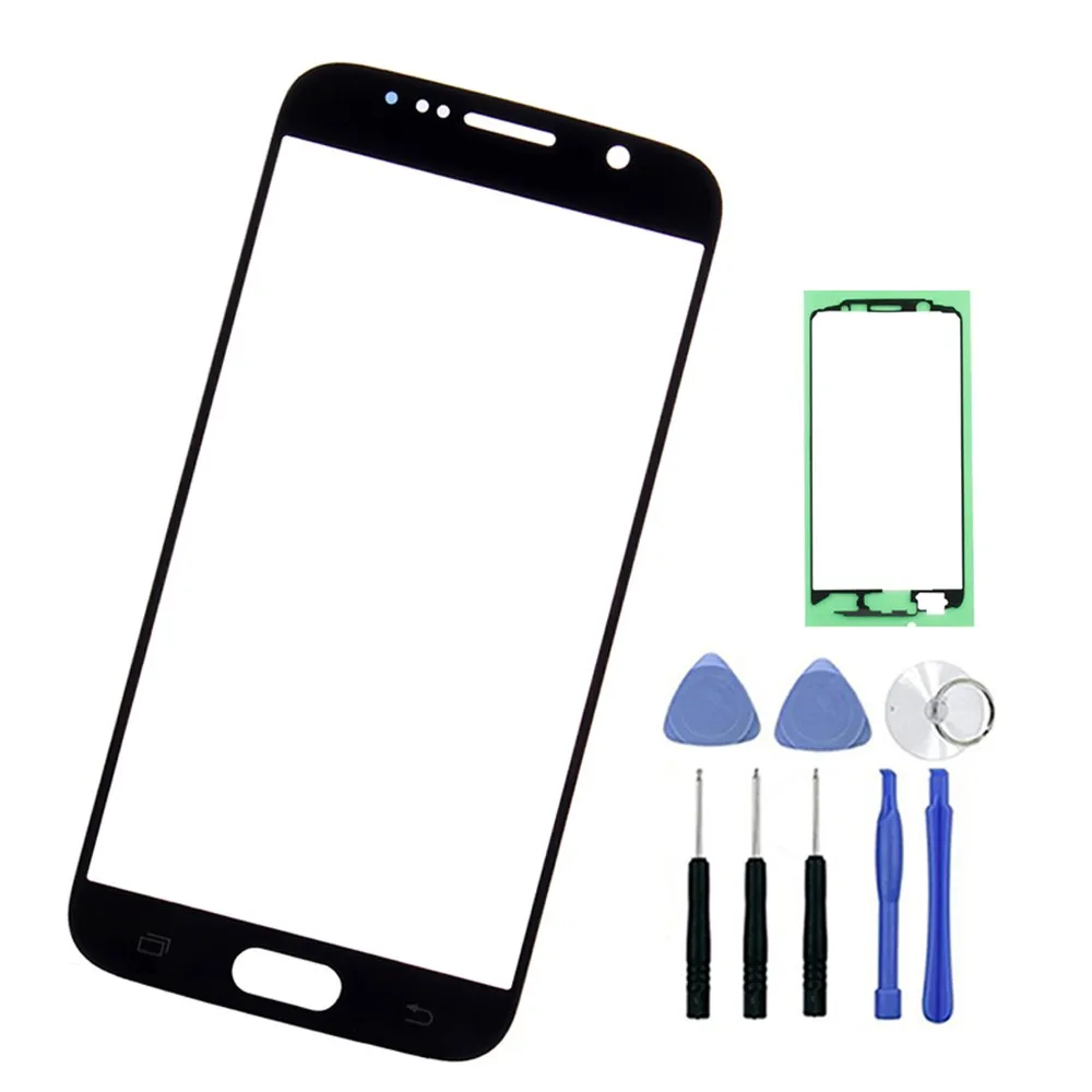 Сменное внешнее стекло экрана для Samsung S6 G920 G9200 ЖК сенсорный экран Переднее