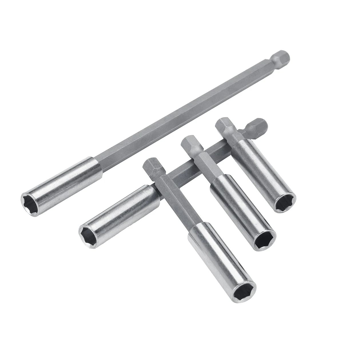 

1/4'' Hex Shank Magnetic Extension Rod Batch Head 50/60/75/100/150mm Socket Drill Bits Holders Sleeve for Electric Wrench
