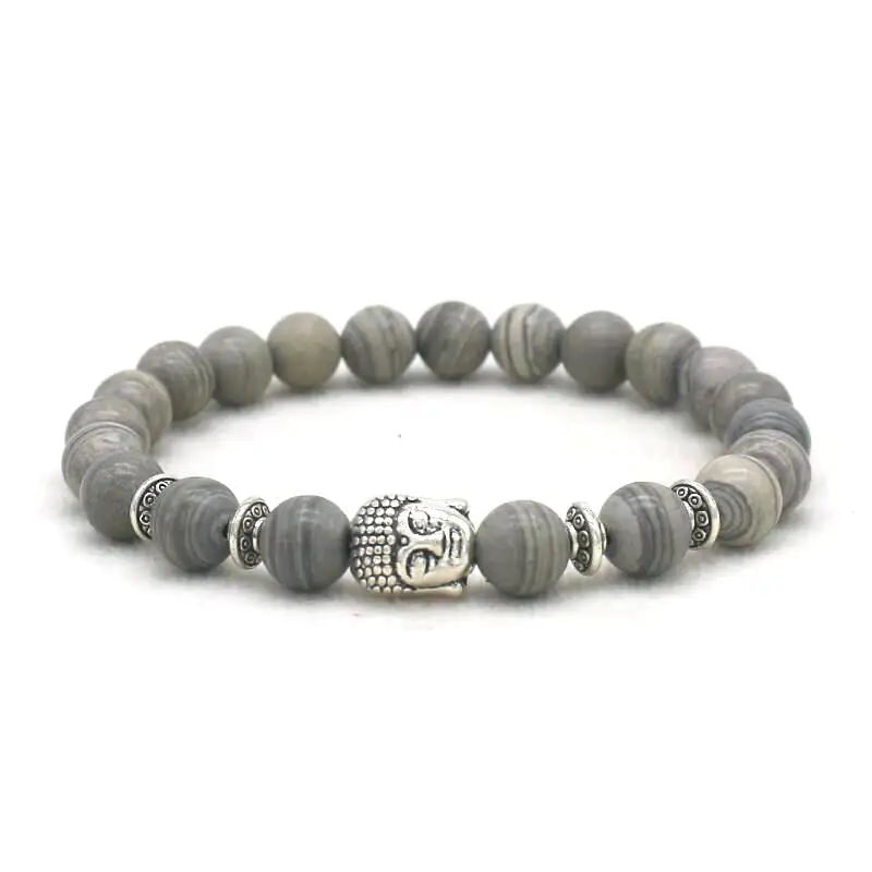 Браслет с головой Будды в античном стиле для мужчин и женщин|Браслеты шармами| |