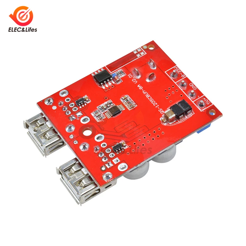 5 В автомобильное зарядное устройство зарядная плата DC-DC 8 В-35 до А понижающий